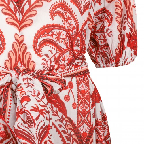 Printed cotton maxi dress 2