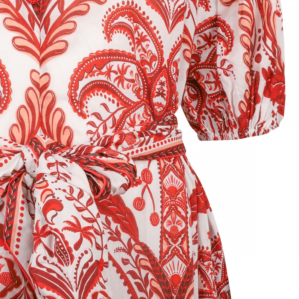 Printed cotton maxi dress