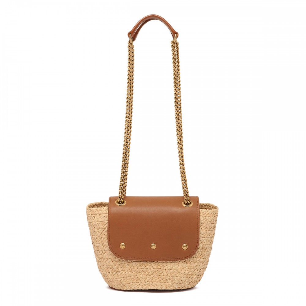 Manon raffia mini shoulder bag