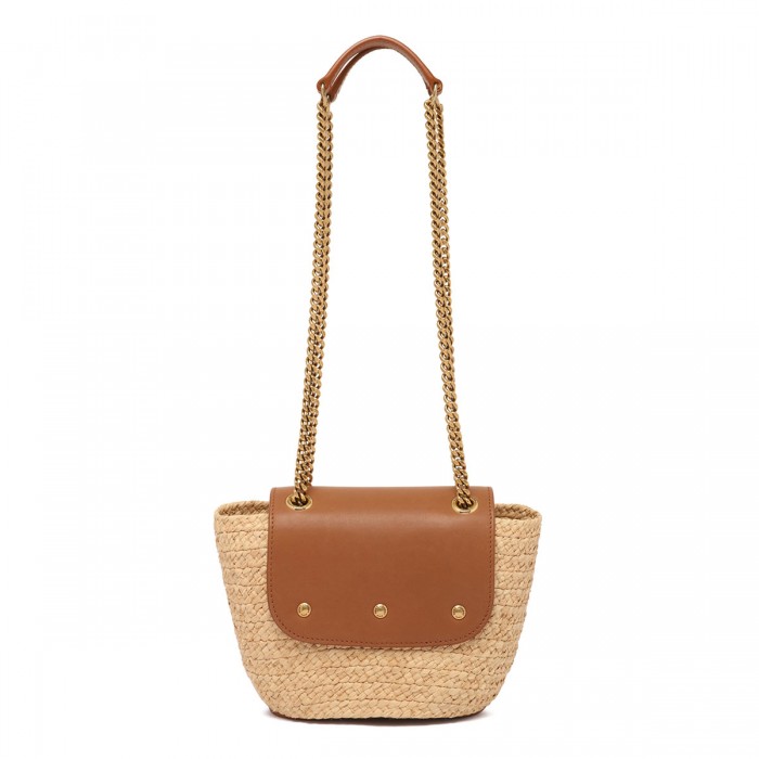 Manon raffia mini shoulder bag