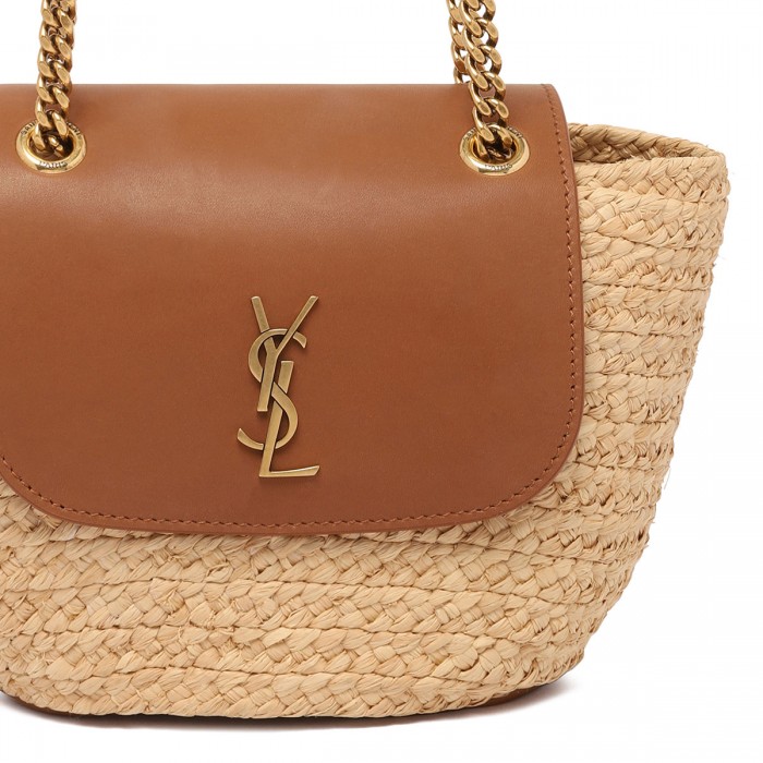 Manon raffia mini shoulder bag