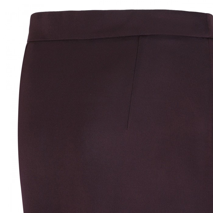 Plum-hue viscose skirt
