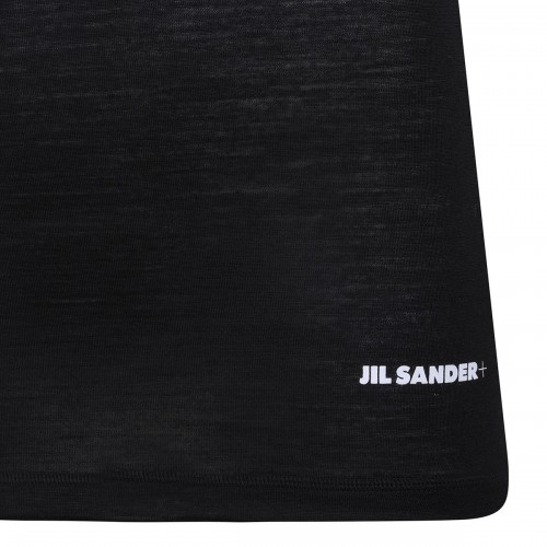 Black wool blend top 2