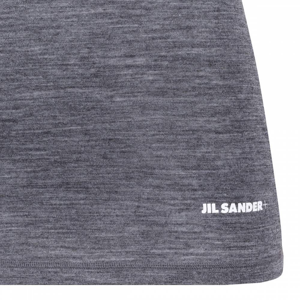 Dark gray wool blend top