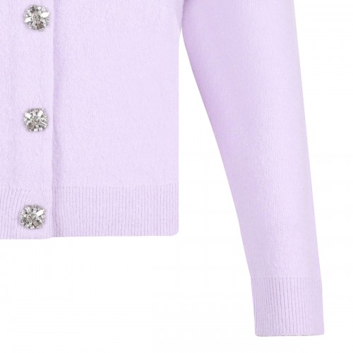 Lilac crystal trim cardigan 2