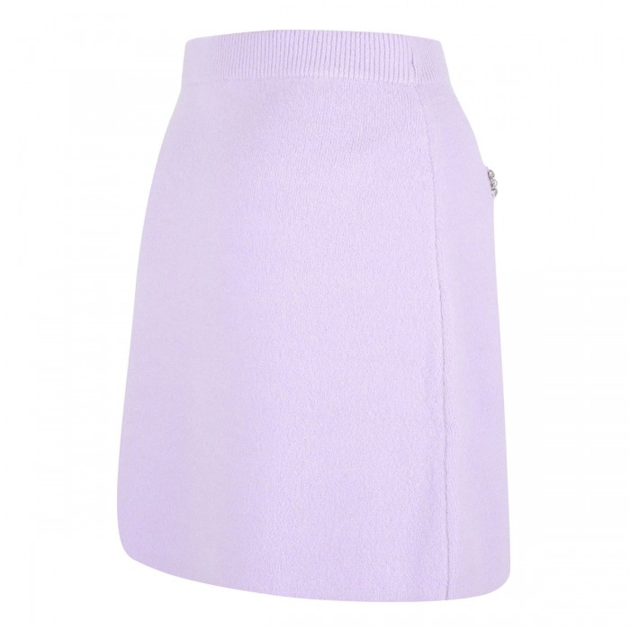 Lilac crystal trim skirt