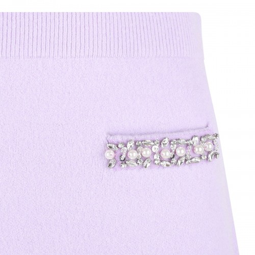 Lilac crystal trim skirt 2