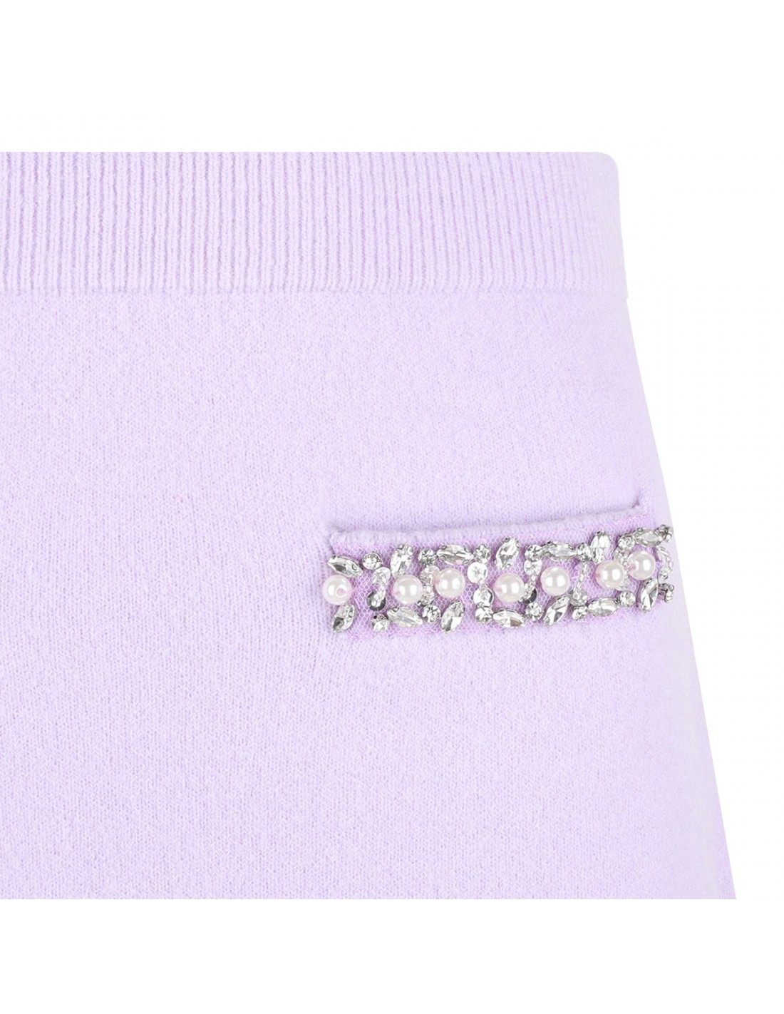 Lilac crystal trim skirt | Le Noir - Unconventional Luxury