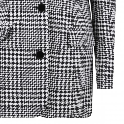 Houndstooth wool blend blazer 2