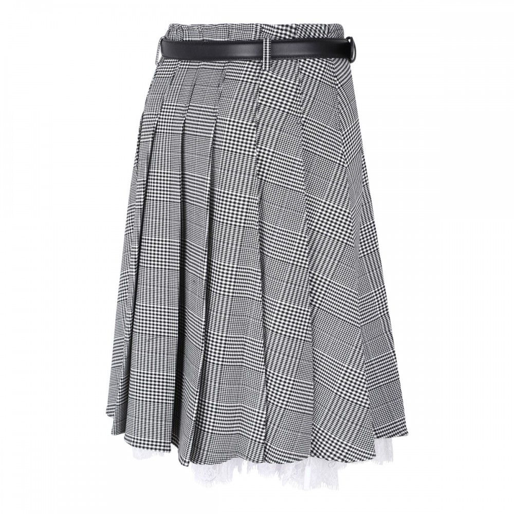 Prince of Wales midi skirt