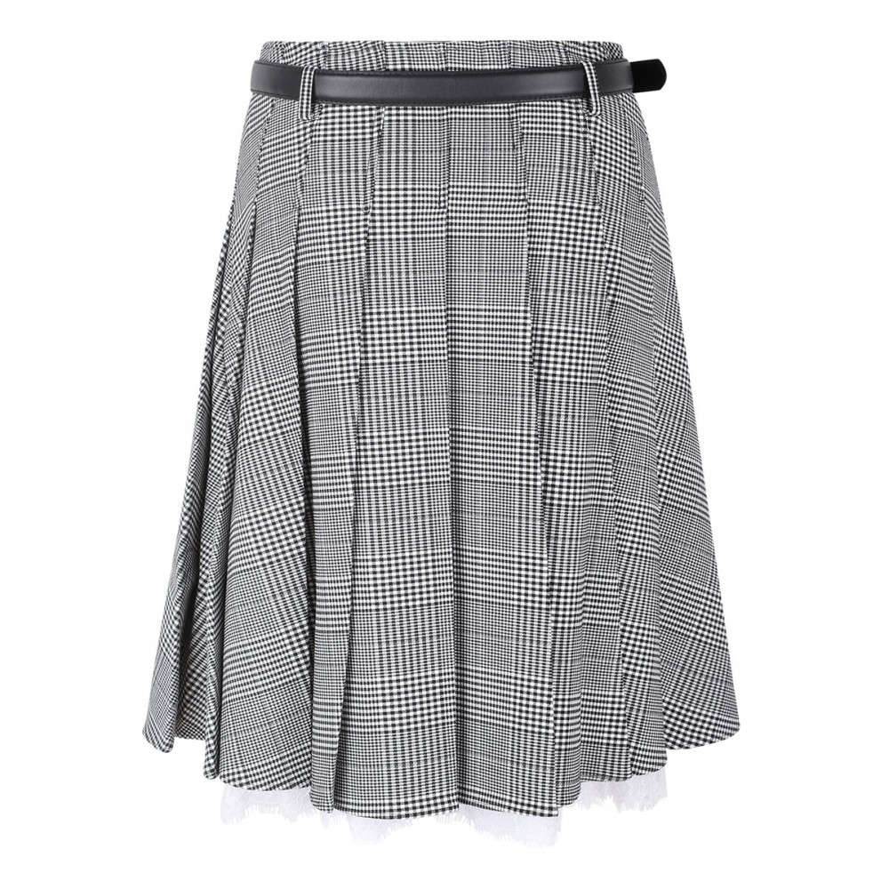Prince of Wales midi skirt