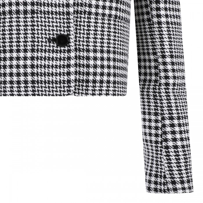 Houndstooth crystal trim jacket