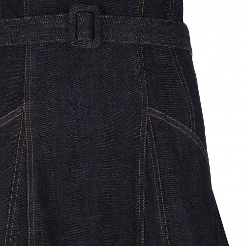 Indigo denim bandeau dress 2