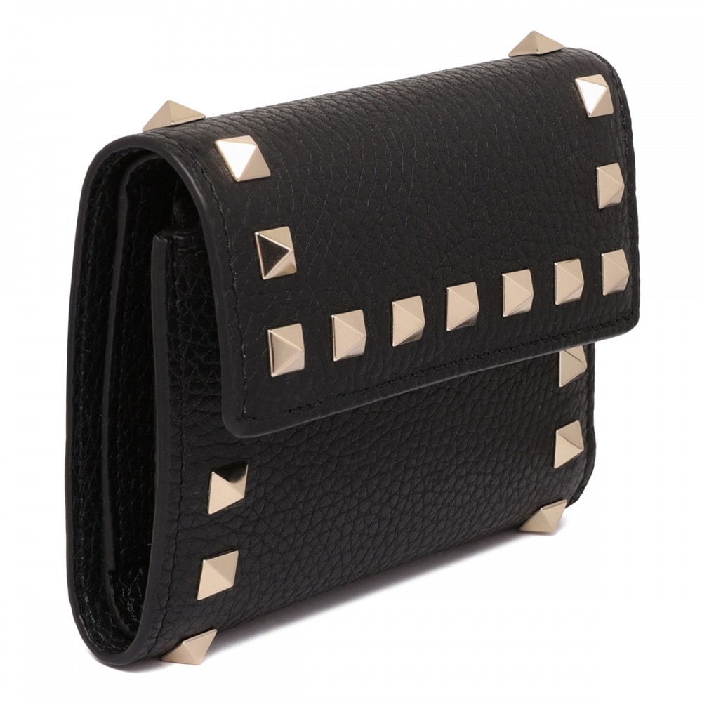 Rockstud trifold wallet