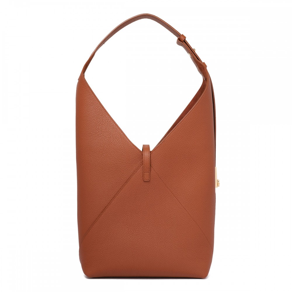 V-shaped M hobo bag