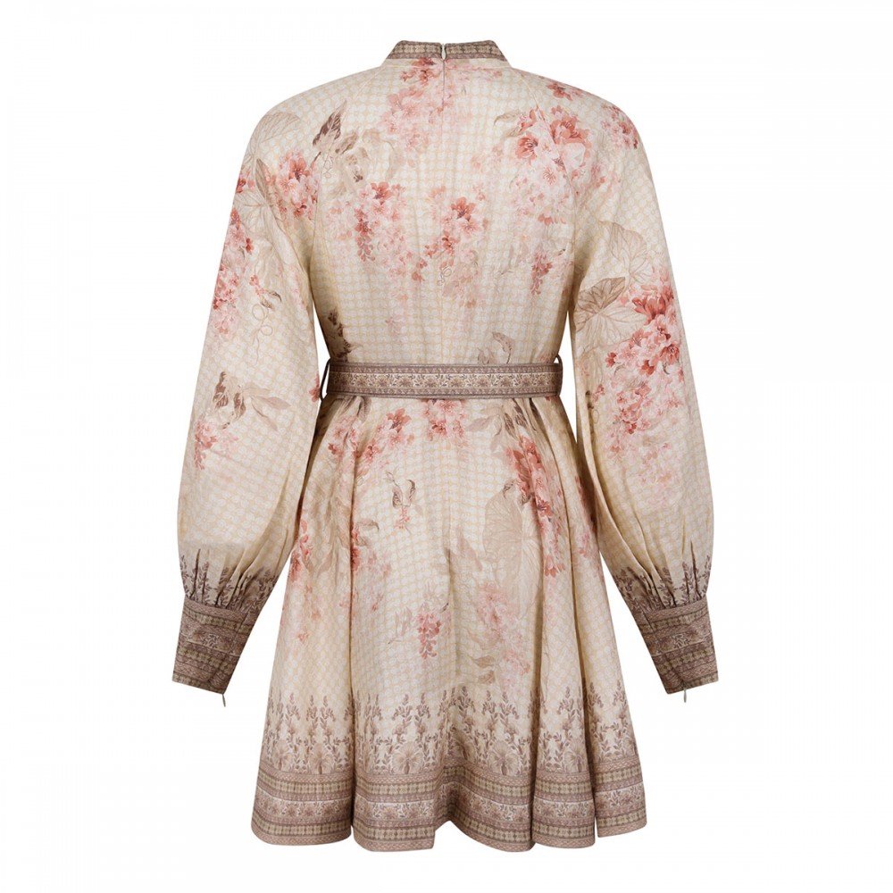 Illuminate buttoned mini dress