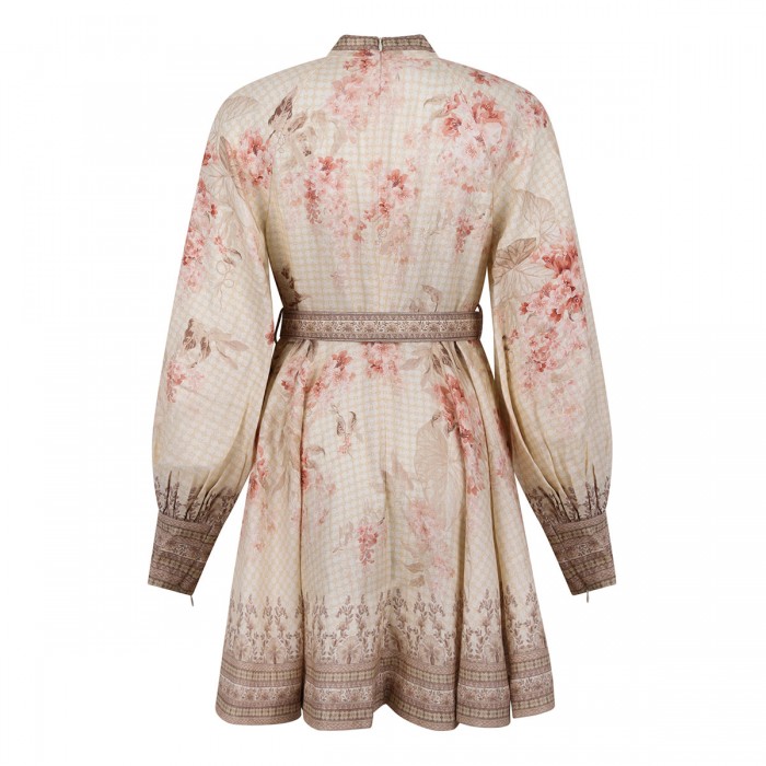 Illuminate buttoned mini dress