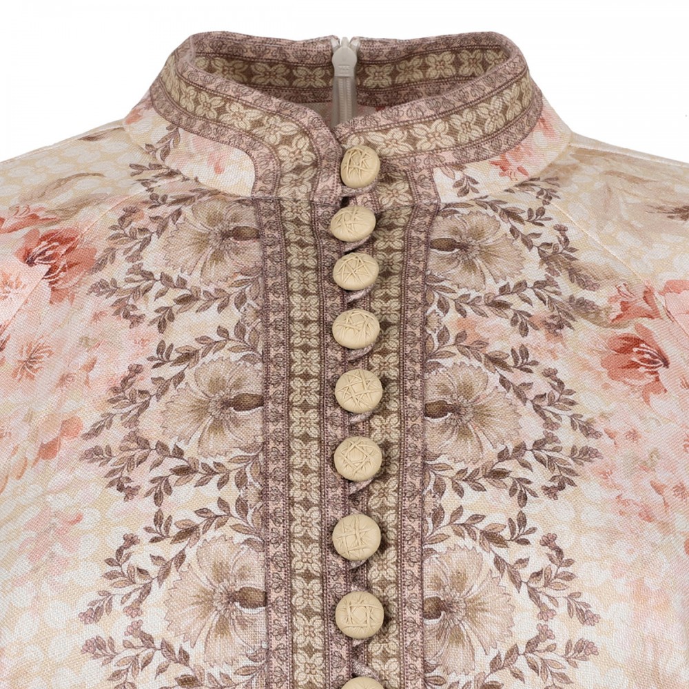 Illuminate buttoned mini dress