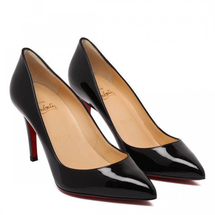 Pigalle 85 black patent pumps