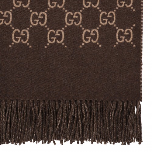 GG wool jacquard cape 2