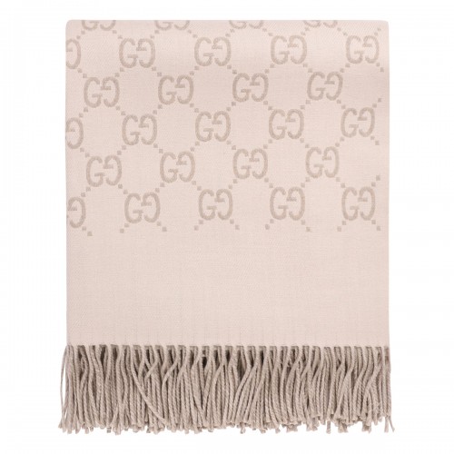 GG wool jacquard cape