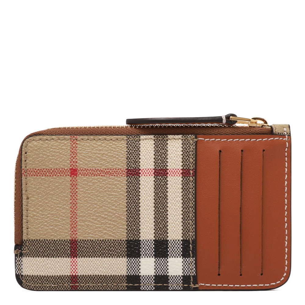 Check zipped card case