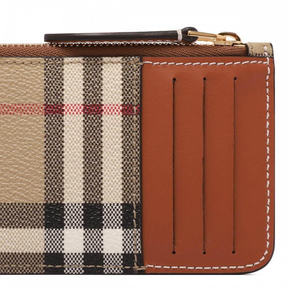 Check zipped card case