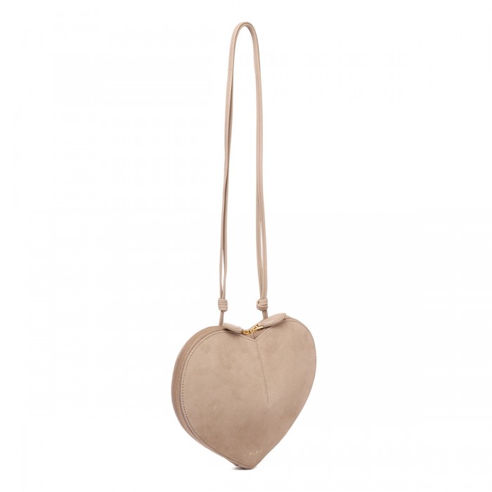 Le Coeur suede leather bag
