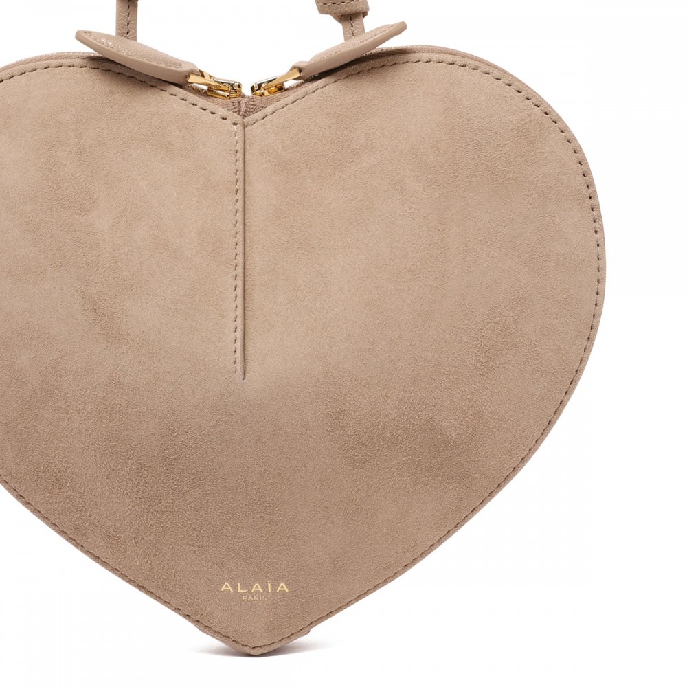 Le Coeur suede leather bag