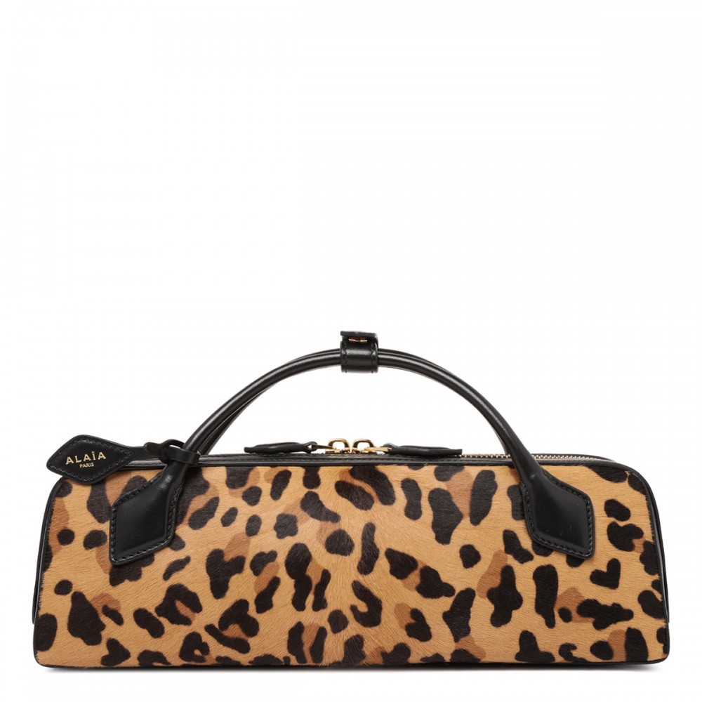 Teckel leopard clutch