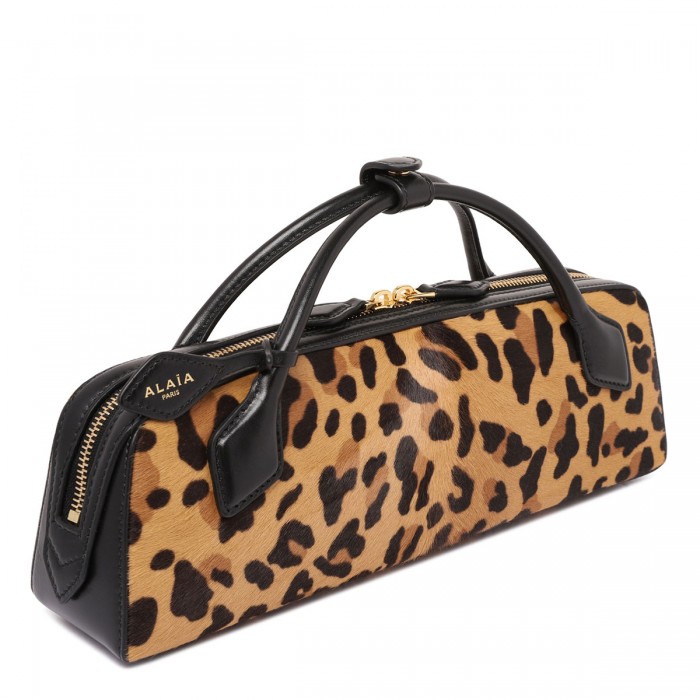Teckel leopard clutch