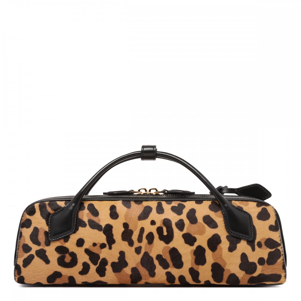 Teckel leopard clutch
