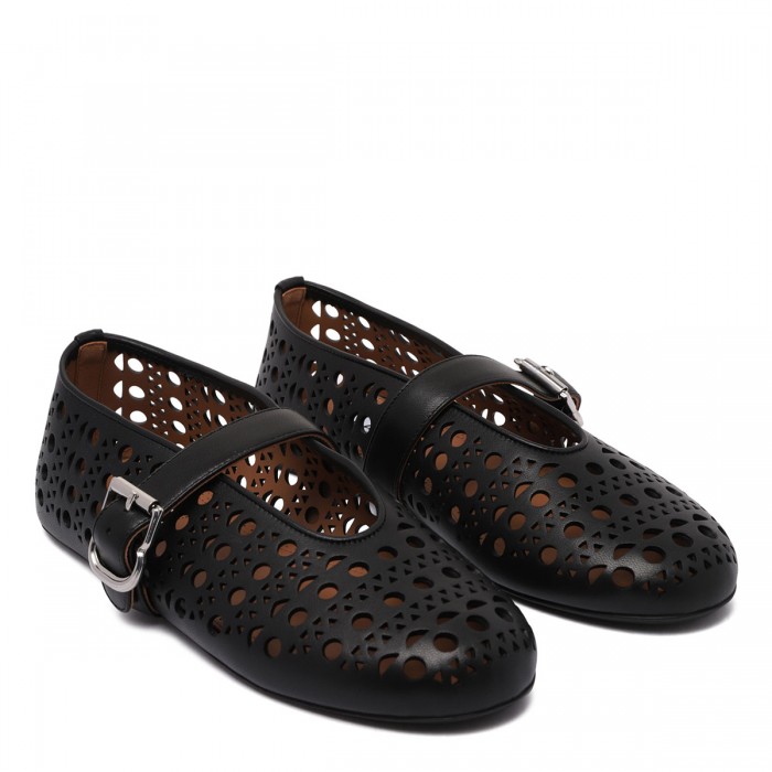 Vienne leather ballerinas