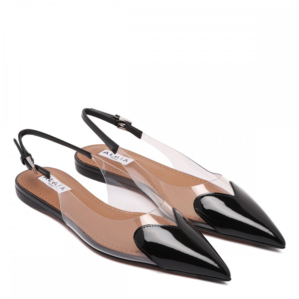 Le cœur flat slingbacks