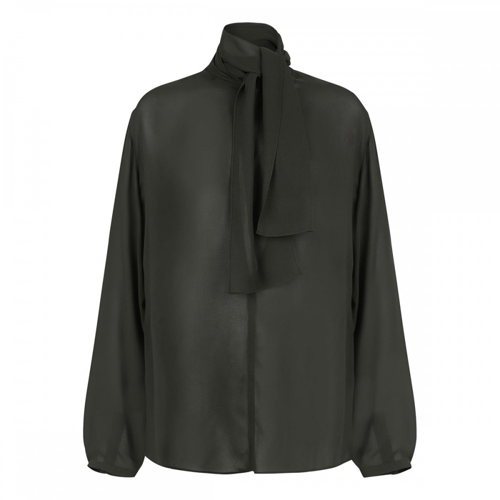 Georgette scarf blouse