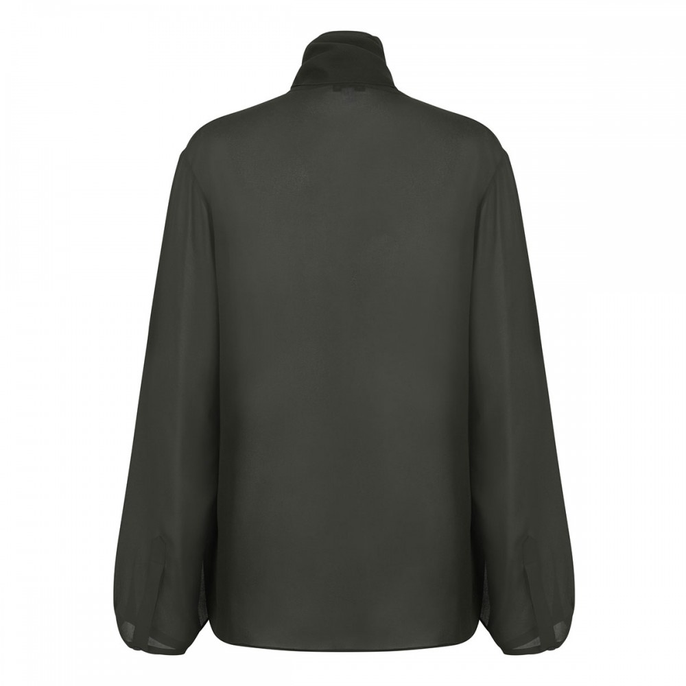 Georgette scarf blouse