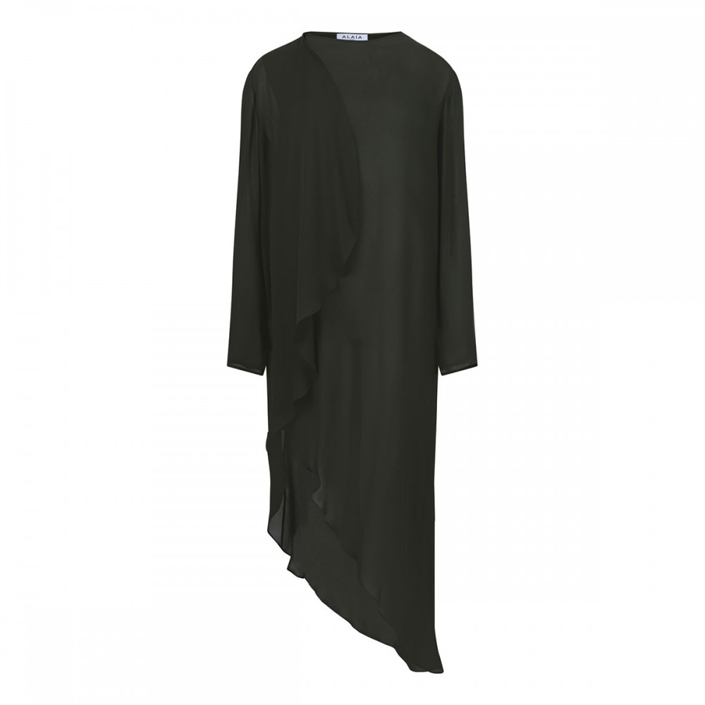 Georgette draped dress