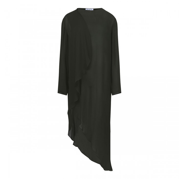 Georgette draped dress