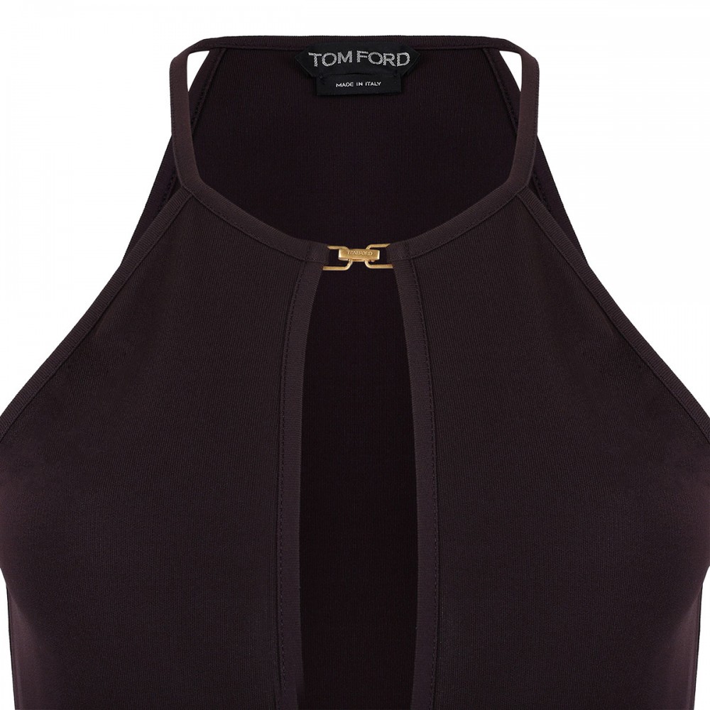 Plum-hue viscose top