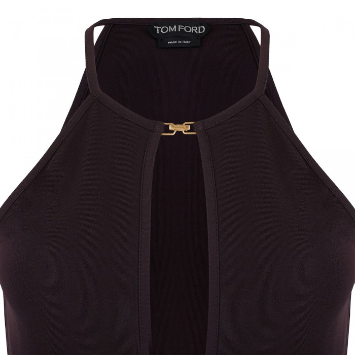 Plum-hue viscose top