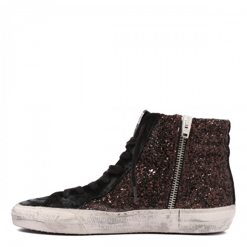 Slide brown glitter sneakers 2