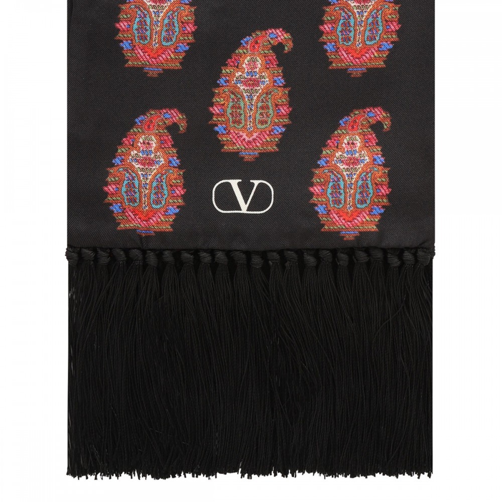 Paisley jacquard scarf