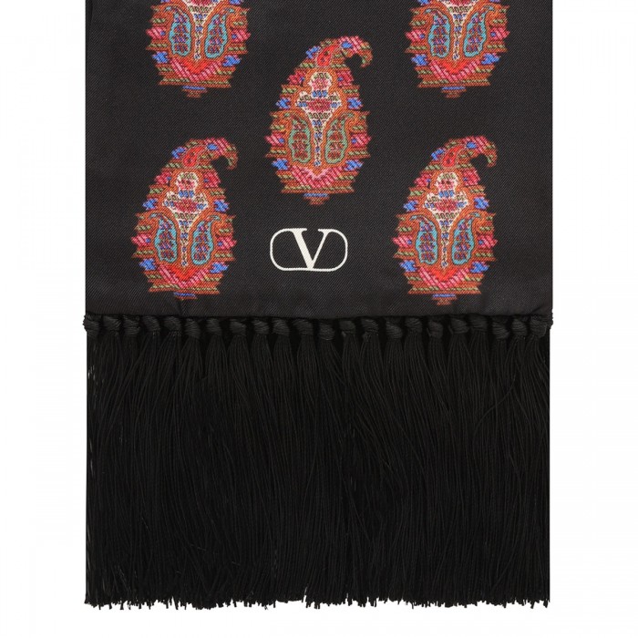 Paisley jacquard scarf