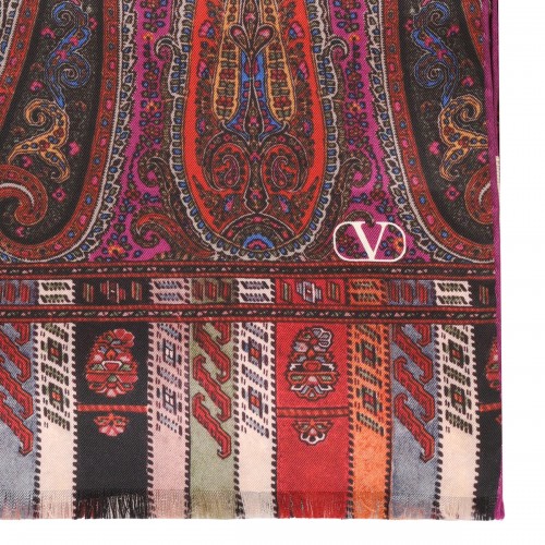 Multicolor silk scarf 2