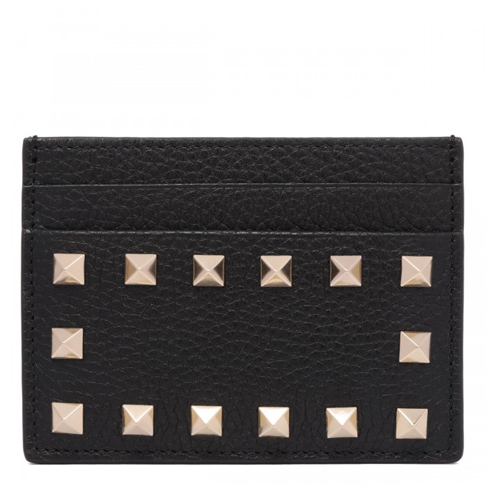 Rockstud black cardholder