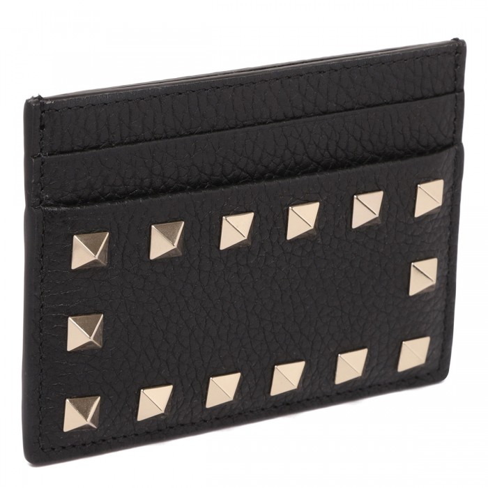Rockstud black cardholder