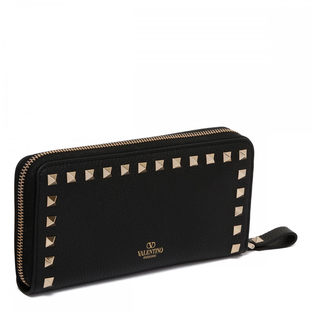 Rockstud zip around wallet
