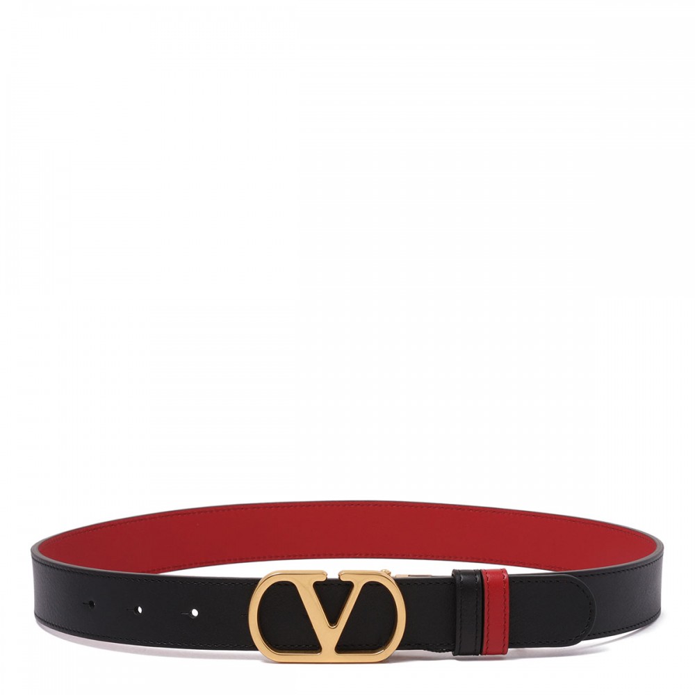 Vlogo signature reversible belt