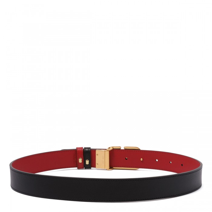 Vlogo signature reversible belt