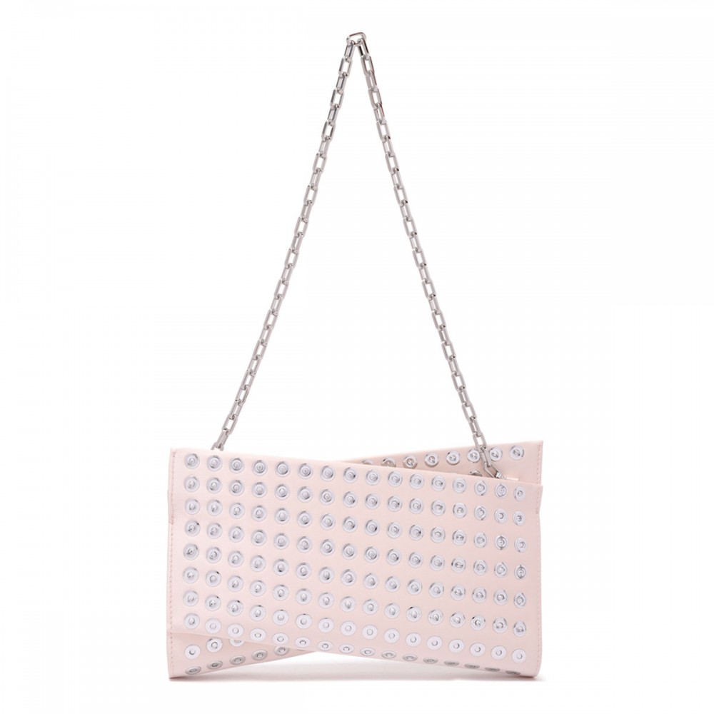 Loubitwist crystal-embellished clutch